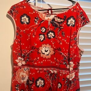 Red Flower Dress